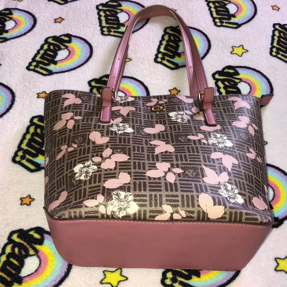 Anne Klein Floral Shoulder Purse
